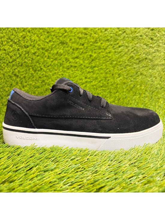 Volcom Shoes - Volcom True Womens Size 8.5 Black White Blue Suede Composite Toe Work Shoes